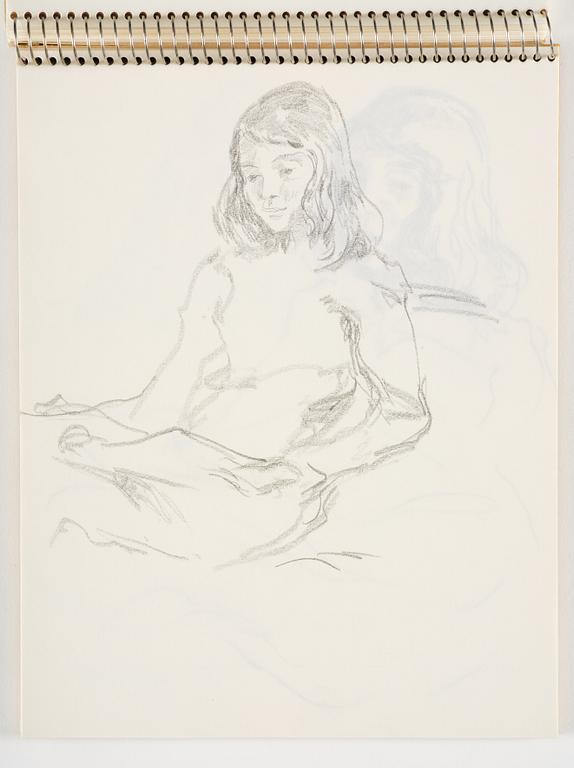 Lotte Laserstein, Sketchbook with approximately 42 drawings, of which 1 is signed.