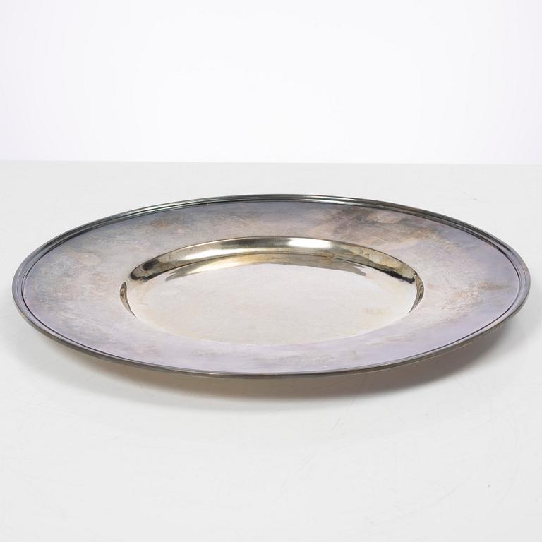 A sterling silver plate, Borgila, Stockholm, Sweden, 1931.