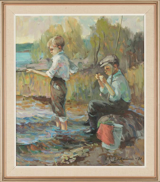 Orvo Raatikainen, oil on canvas, signed and dated -71.