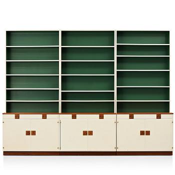 291. Josef Frank, a set of three "model 2255" bookshelves, Svenskt Tenn, Sweden, mid 1900's, provenance Estrid Ericson.