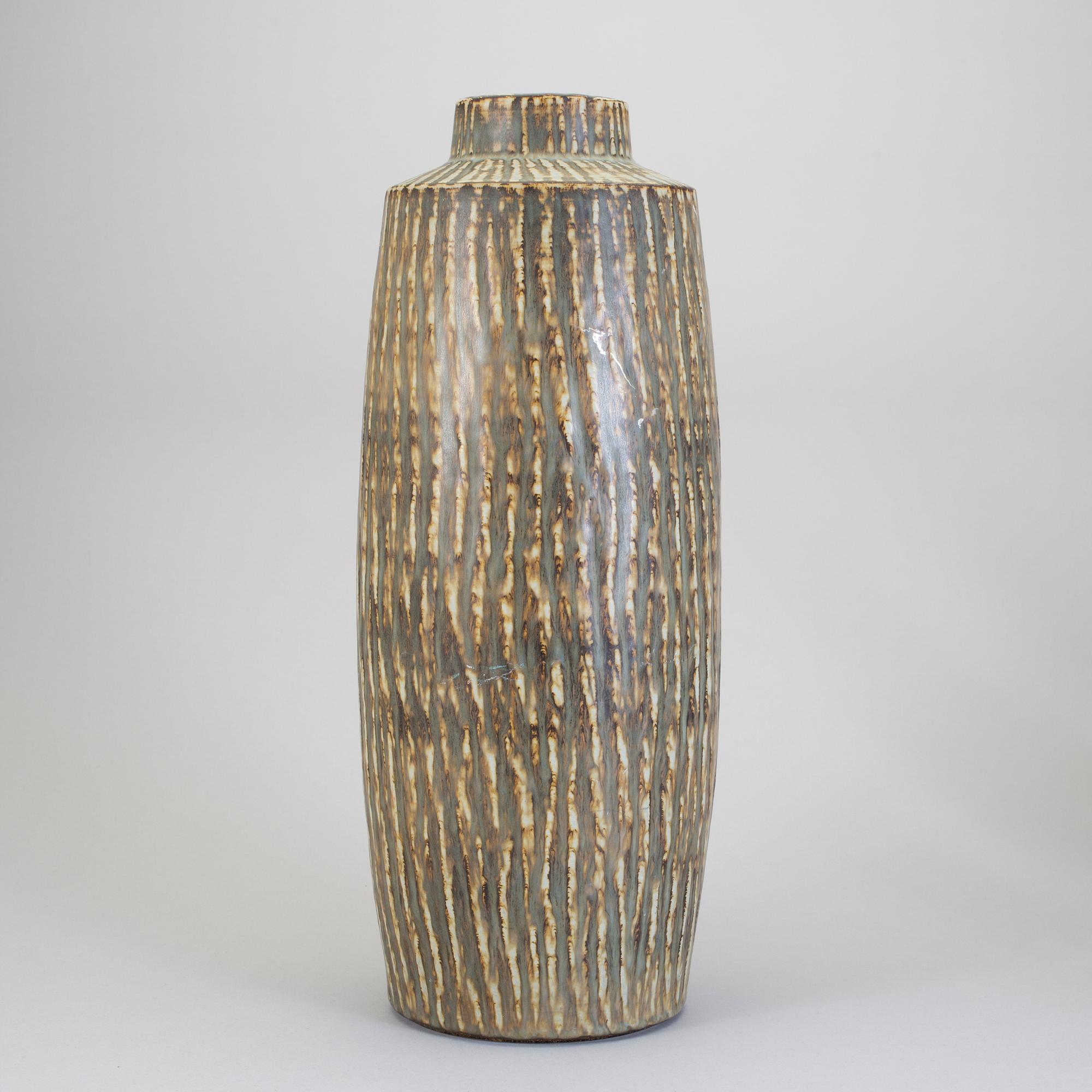 A 'Rubus' floor vase designed by Gunnar Nylund for Rörstrand, the second half of the 20th century.