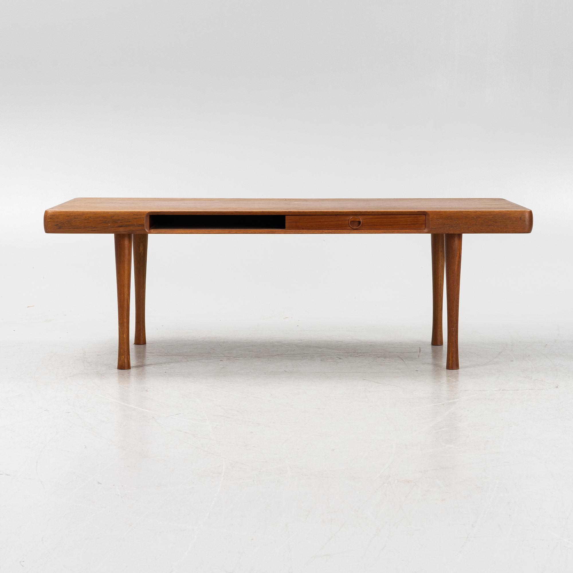 A teak coffee table by Ganddal Møbelfabrik, Norway, second half of the 20th century.