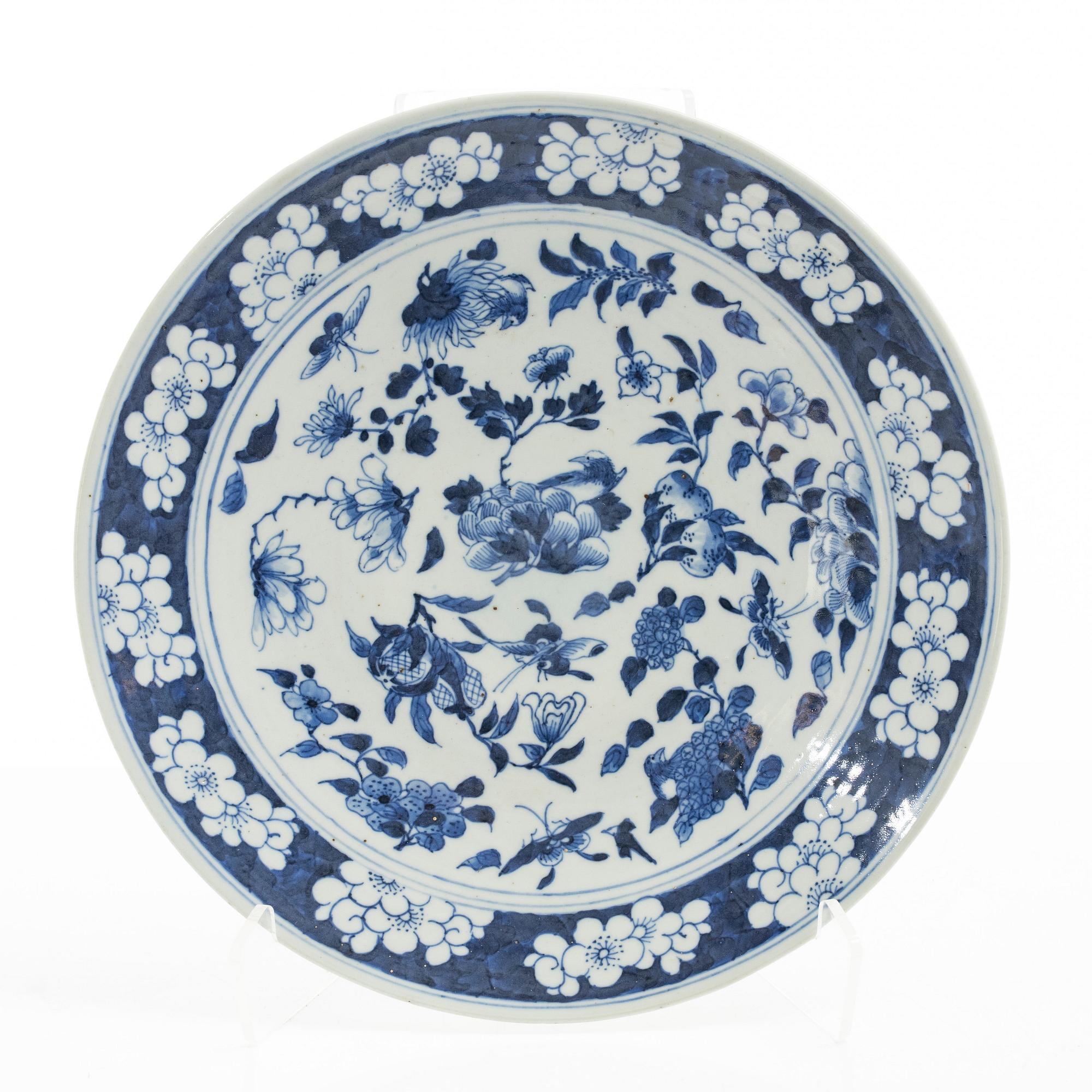 Fat, två stycken, porslin, Kina, tidigt 1900-tal.