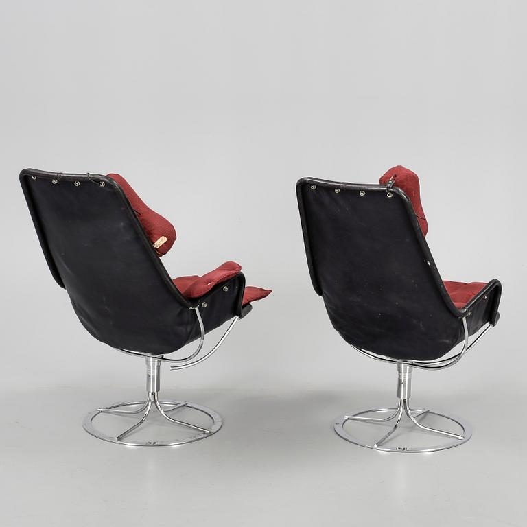 FÅTÖLJER, ett par, "Jetson", Bruno Mathsson för Dux, 1900/2000-tal.