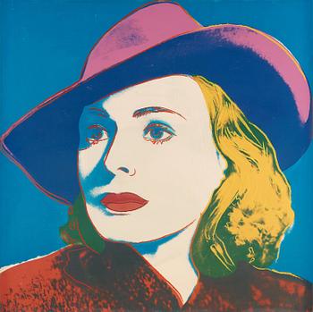 34. Andy Warhol, "With Hat"; from: "Ingrid Bergman".