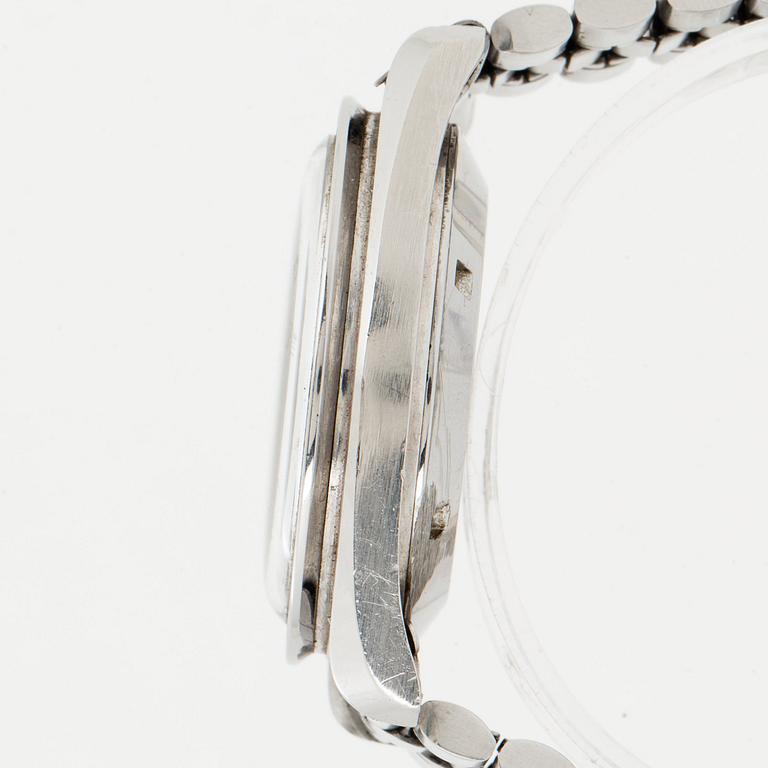 OMEGA, Speedmaster, chronograph, "Straight Writing", "Tachymeter Base 1000".
