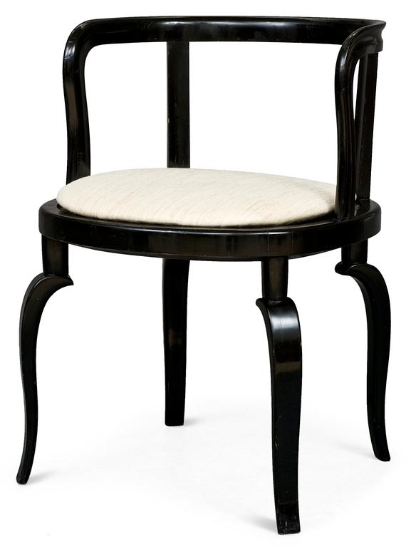 A Carl Hörvik black lacquered chair, ca 1928-32.