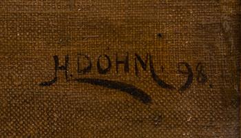 oil on canvas, signed and dated 98.