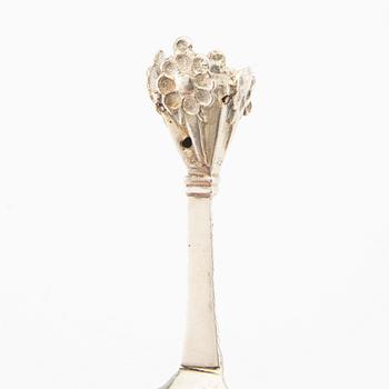 Silver spoon, possibly by Benedict Stechau, active in Karlskrona between 1705 and 1712.