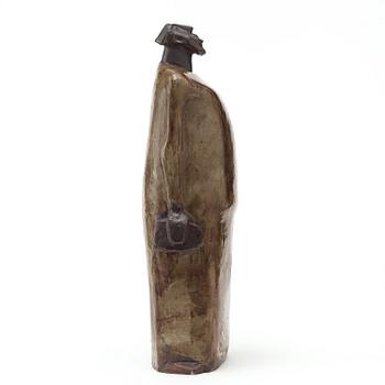 ÅKE HOLM, skulptur av stengods, "Mose med lagens tavlor", Höganäs 1950-tal.