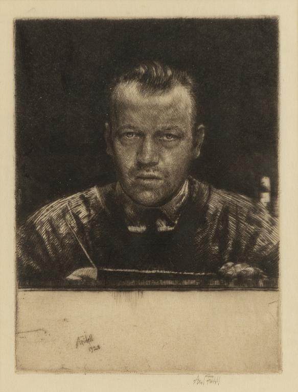 Axel Fridell, "Självporträtt VII".