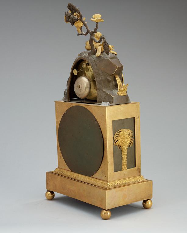 A Swedish Empire early 19th century mantel clock.