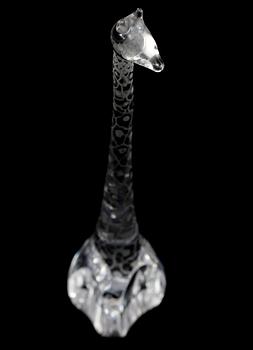 FIGURIN, glas, Vicke Lindstrand, Kosta, 1900-talets andra hälft.
