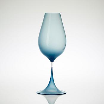 A Nils Landberg glass vase, Orrefors.