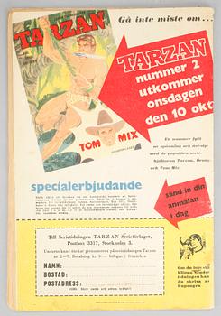 SERIETIDNINGAR, Tarzan nr 1,5,6, 1951.