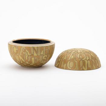 Bo Kristiansen, Ash container with lid, stoneware, Denmark.