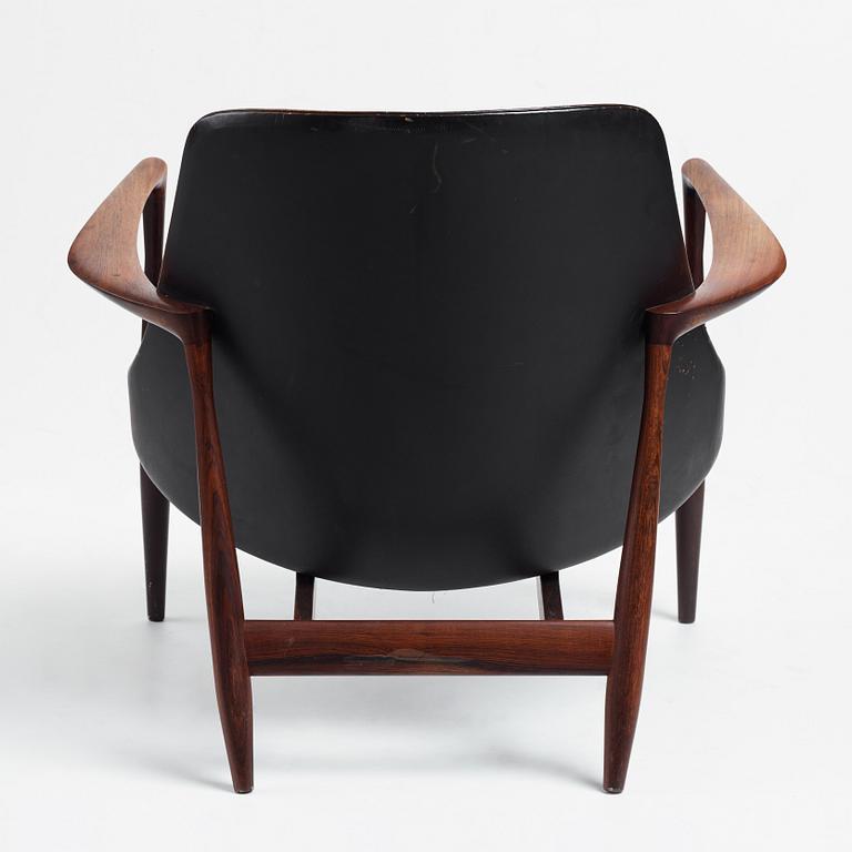 Ib Kofod-Larsen, a palisander "Elisabeth", easy chair, model "U 65", Christensen & Larsen, Copenhagen, Denmark, 1950-60's.