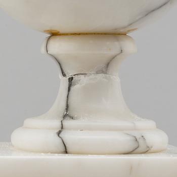 A second half of the 20th century marble table light.