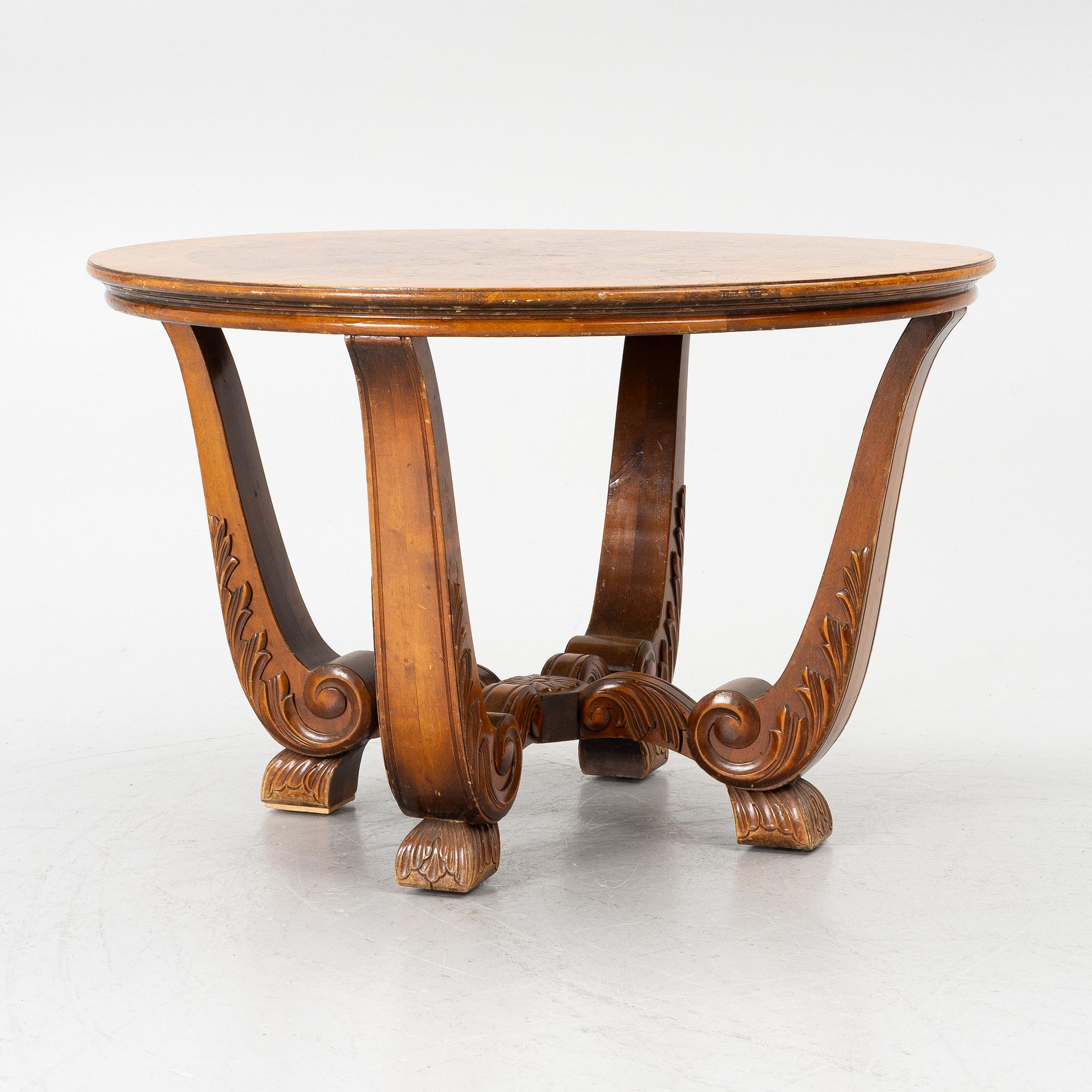Coffee table, Swedish Modern, 1930s/40s.