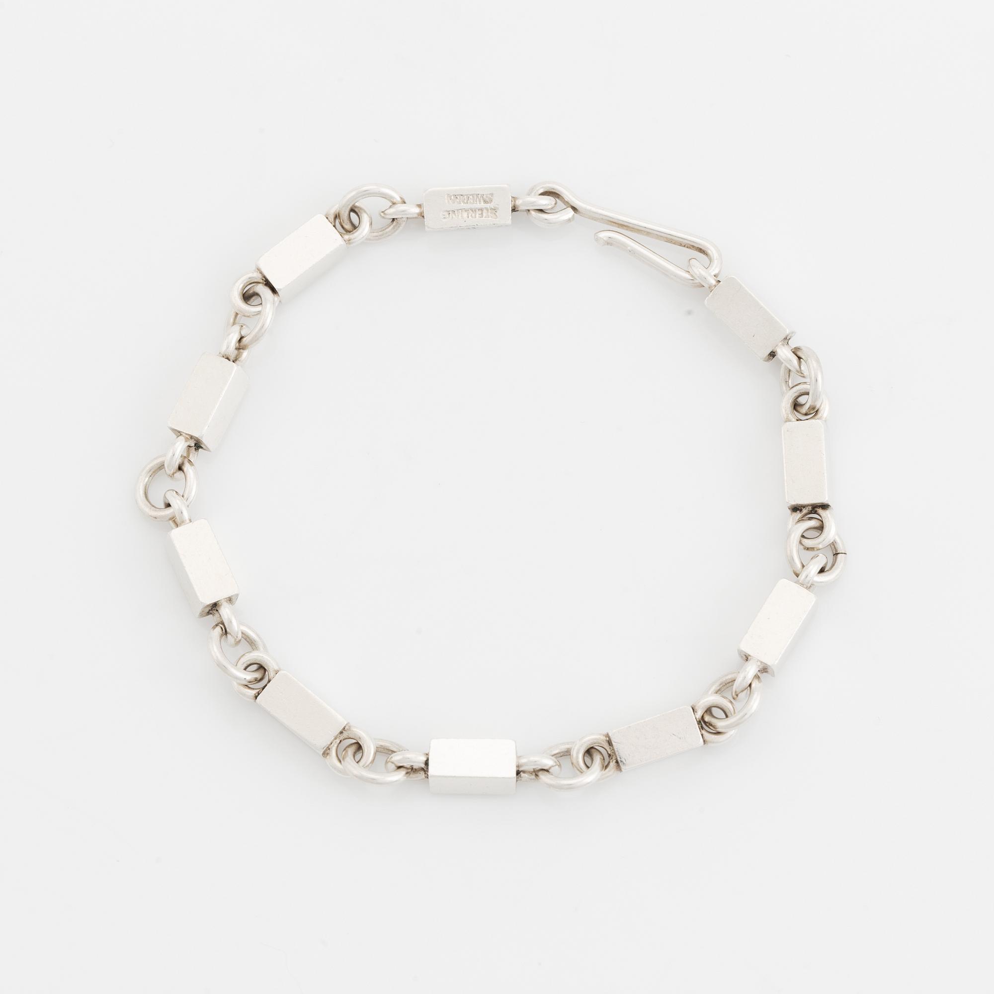 Wiwen Nilsson, armband, sterlingsilver, Anders Nilsson, Lund 1963.