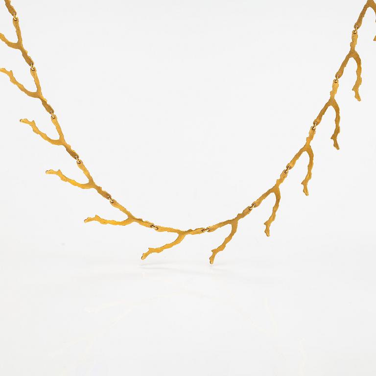 Björn Weckström, "Sargasso", a 14K gold necklace. Lapponia 2007.