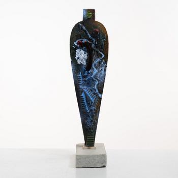 Bertil Vallien, a unique sand-cast glass sculpture, Kosta Boda.