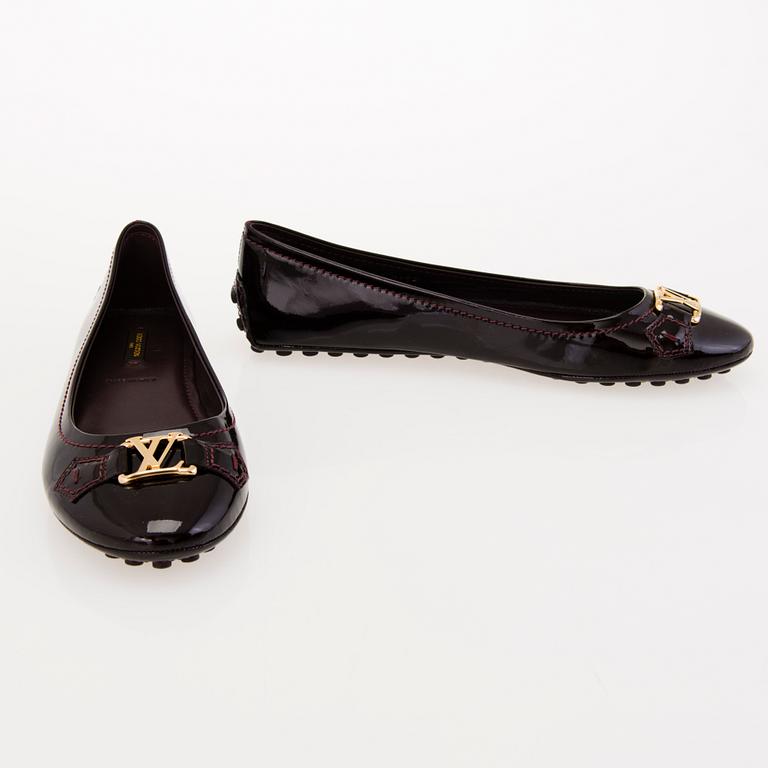 LOUIS VUITTON, "Oxford ballerina", SKOR i storlek 40.