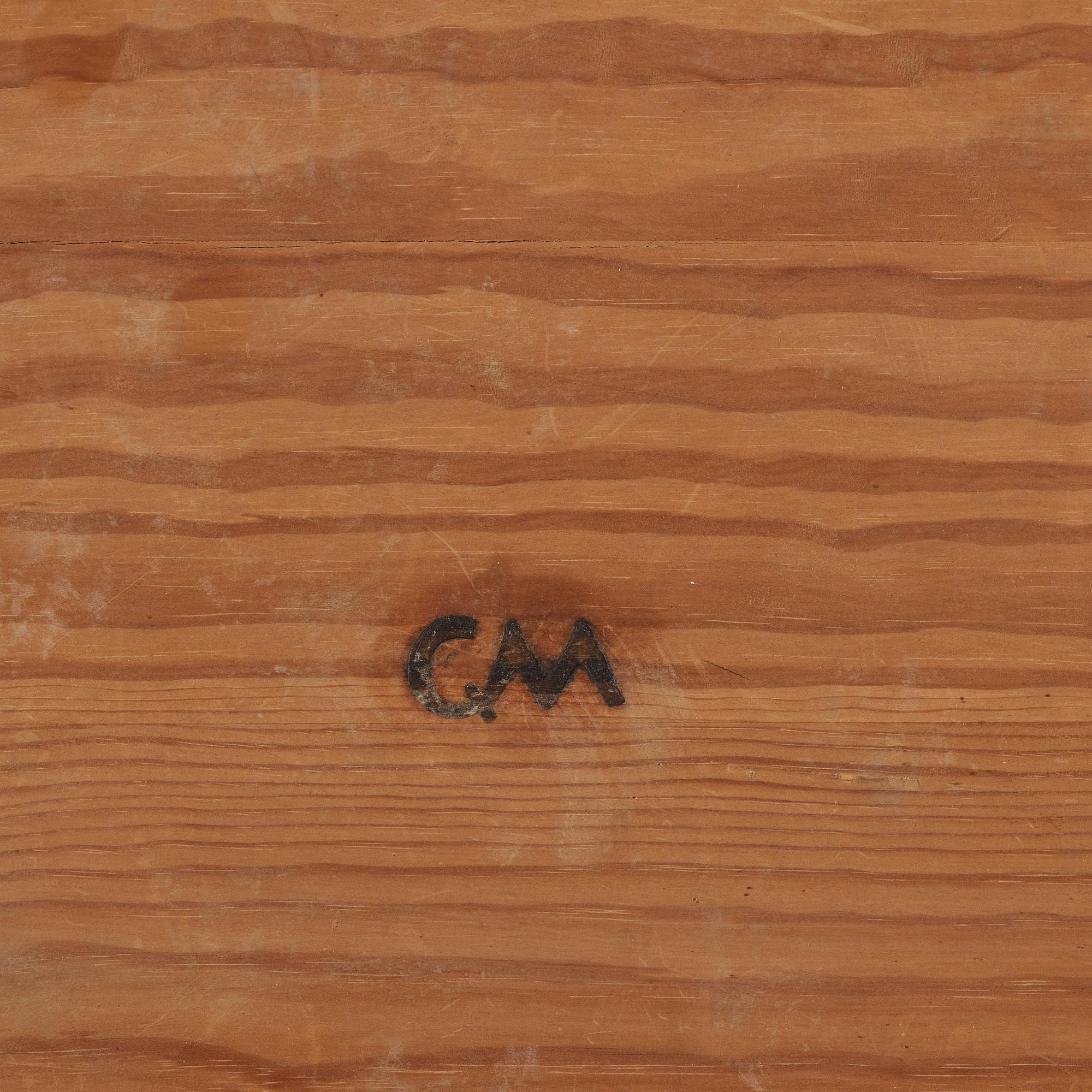 Carl Malmsten, a stained pine table, Sweden 1930's.