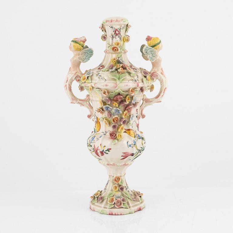 A ceramic table lamp, Ardalt Dresden, Nove, Italy, 21st Century.