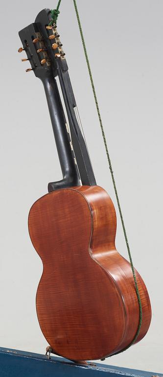 GITARR, dubbelhalsad, möjligen Tyskland, 1900-talets första hälft.