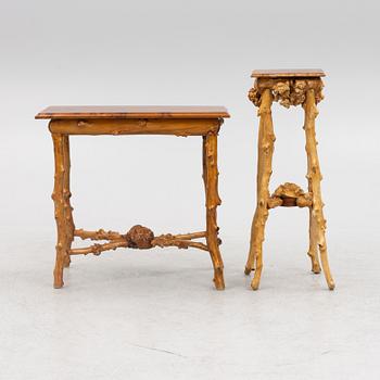 Furniture set, bentwood, 6 pieces, first half of the 20th century.