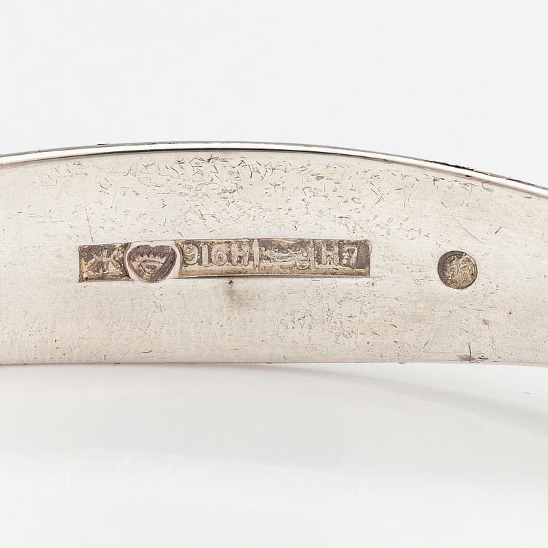 A silver bracelet, model 1232. Kalevala Koru, Helsinki 1961.