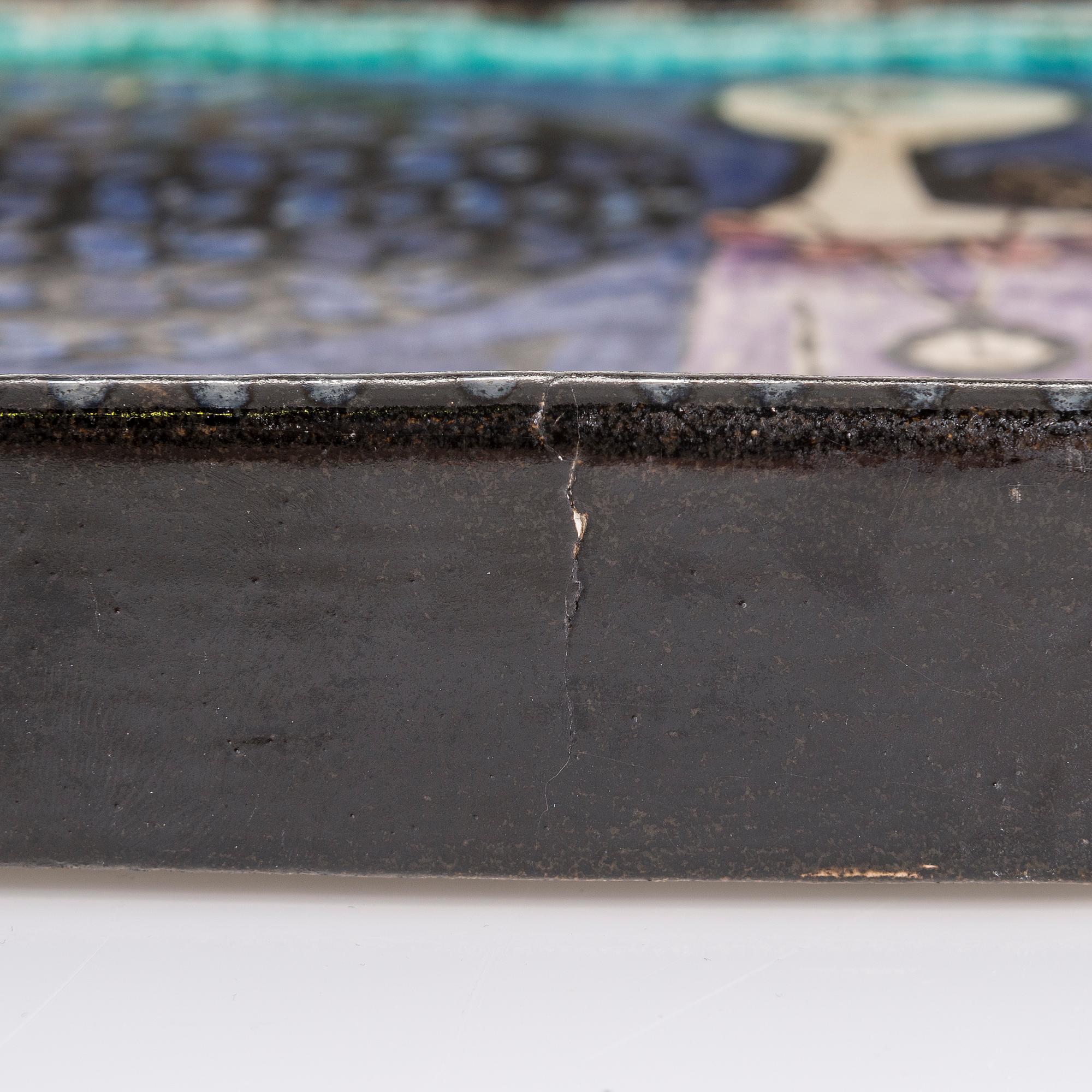 BIRGER KAIPIAINEN, dekorationsfat, signerad Kaipiainen Rörstrand.