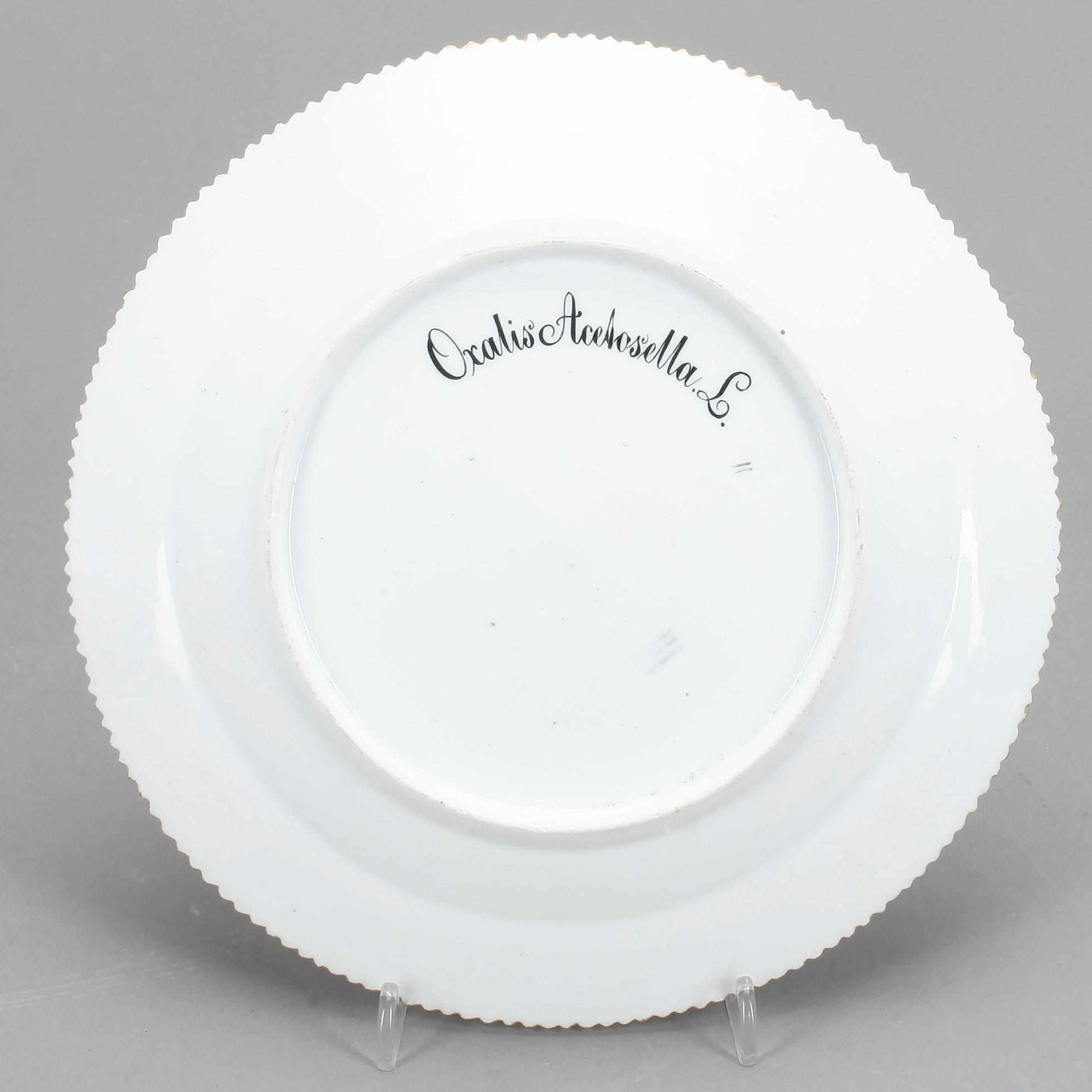TALLRIKAR, 4st, porslin, "3550", "Flora Danica", Royal Copenhagen.
