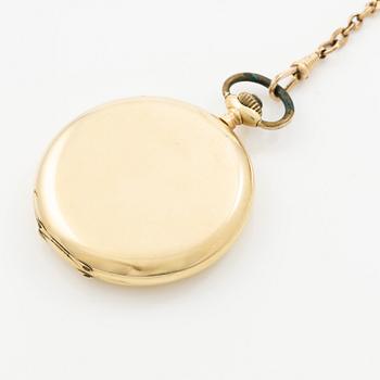 Pocket watch, hunter, 49 mm.