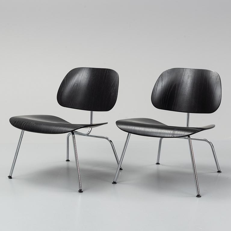 Charles and Ray Eames, a pair of 'LMC' chairs, Vitra, 2006.