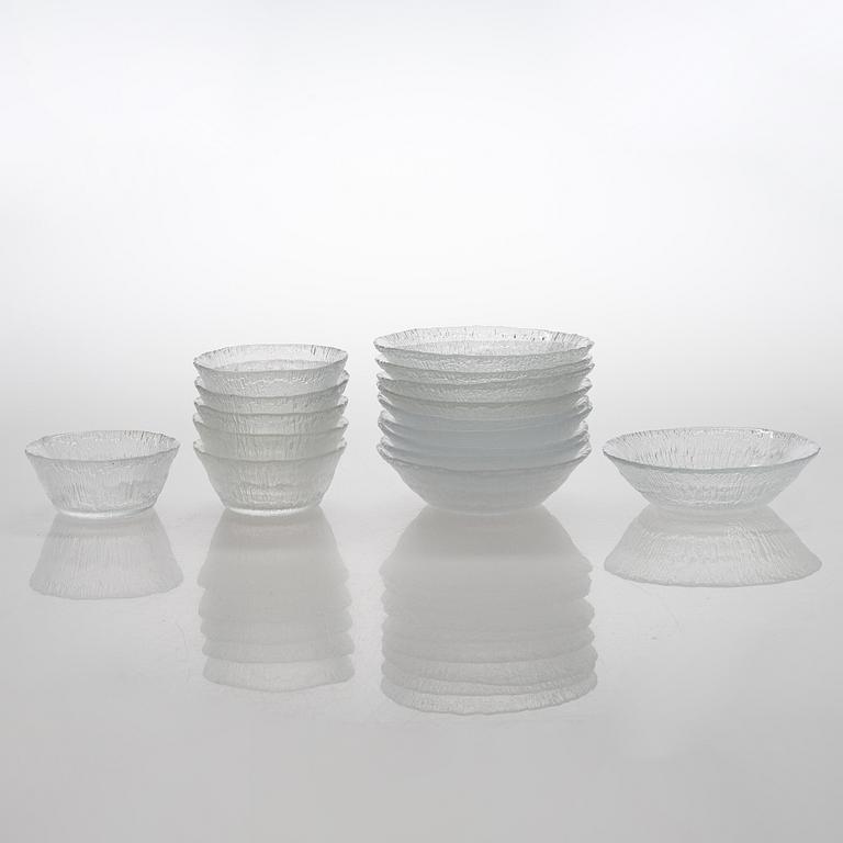 Tapio Wirkkala, Servis, glas, 47 delar, "Solaris", Iittala.