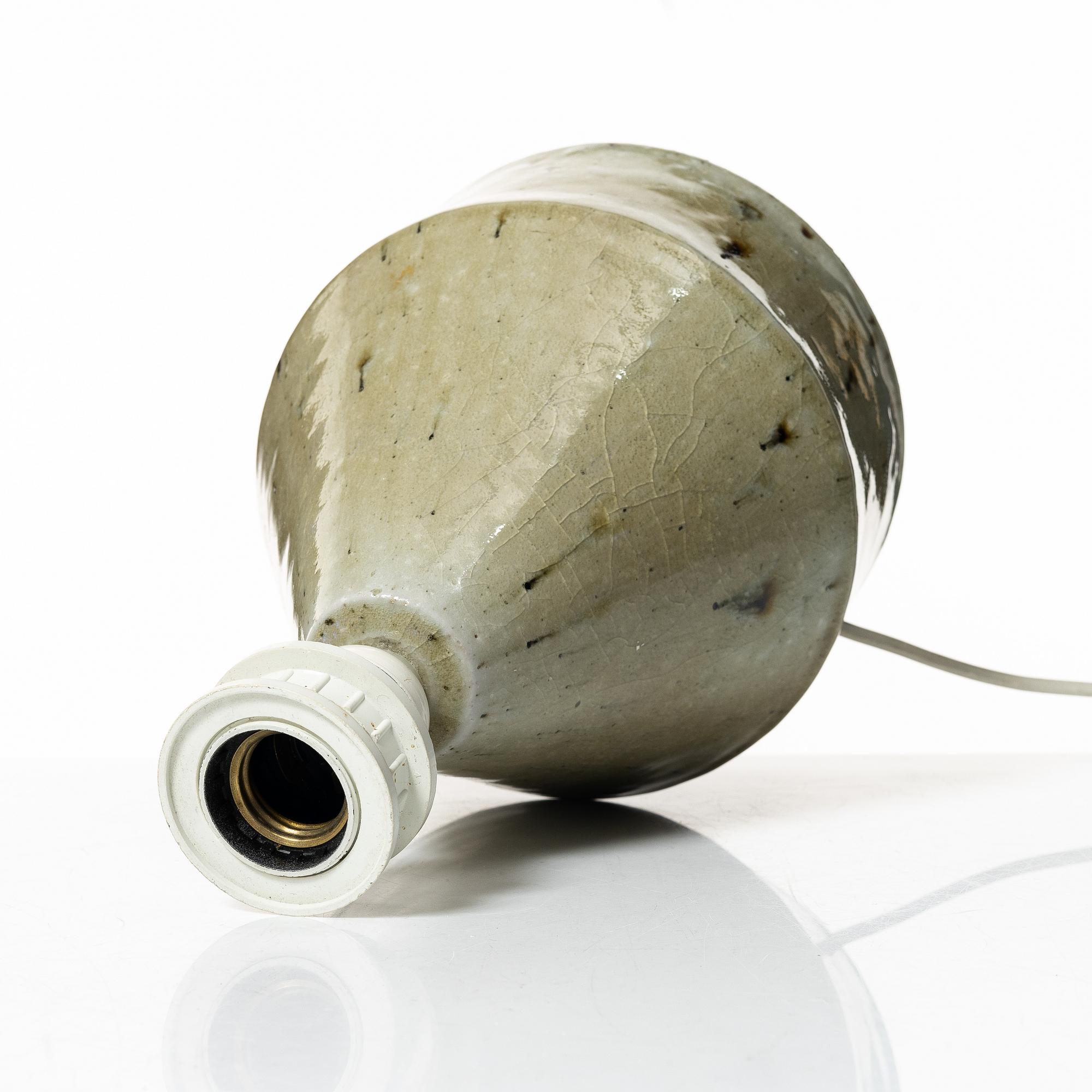 Marianne Westman, bordslampa, stengods, Rörstrand.