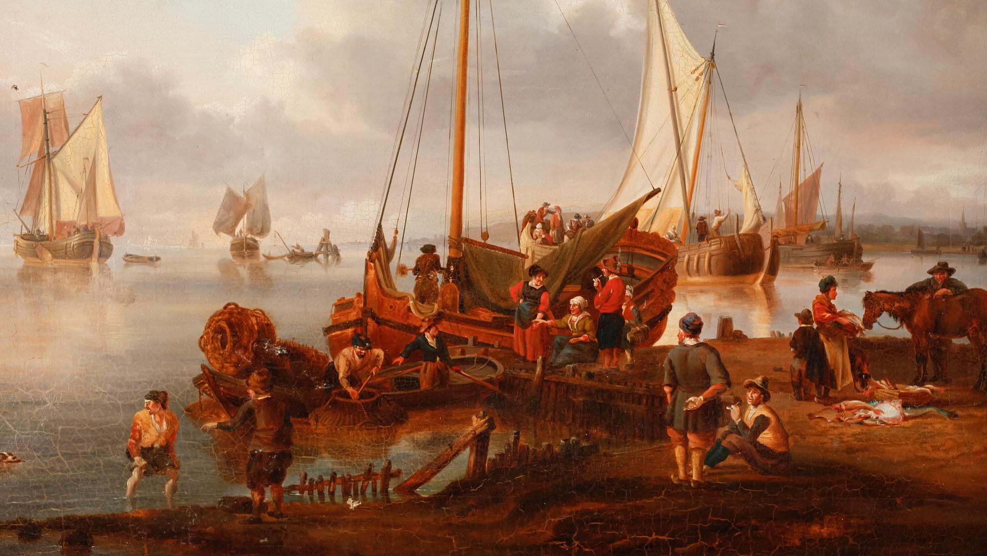 OKÄND KONSTNÄR, olja på duk, ej signerad, England, 1700-/1800-tal.