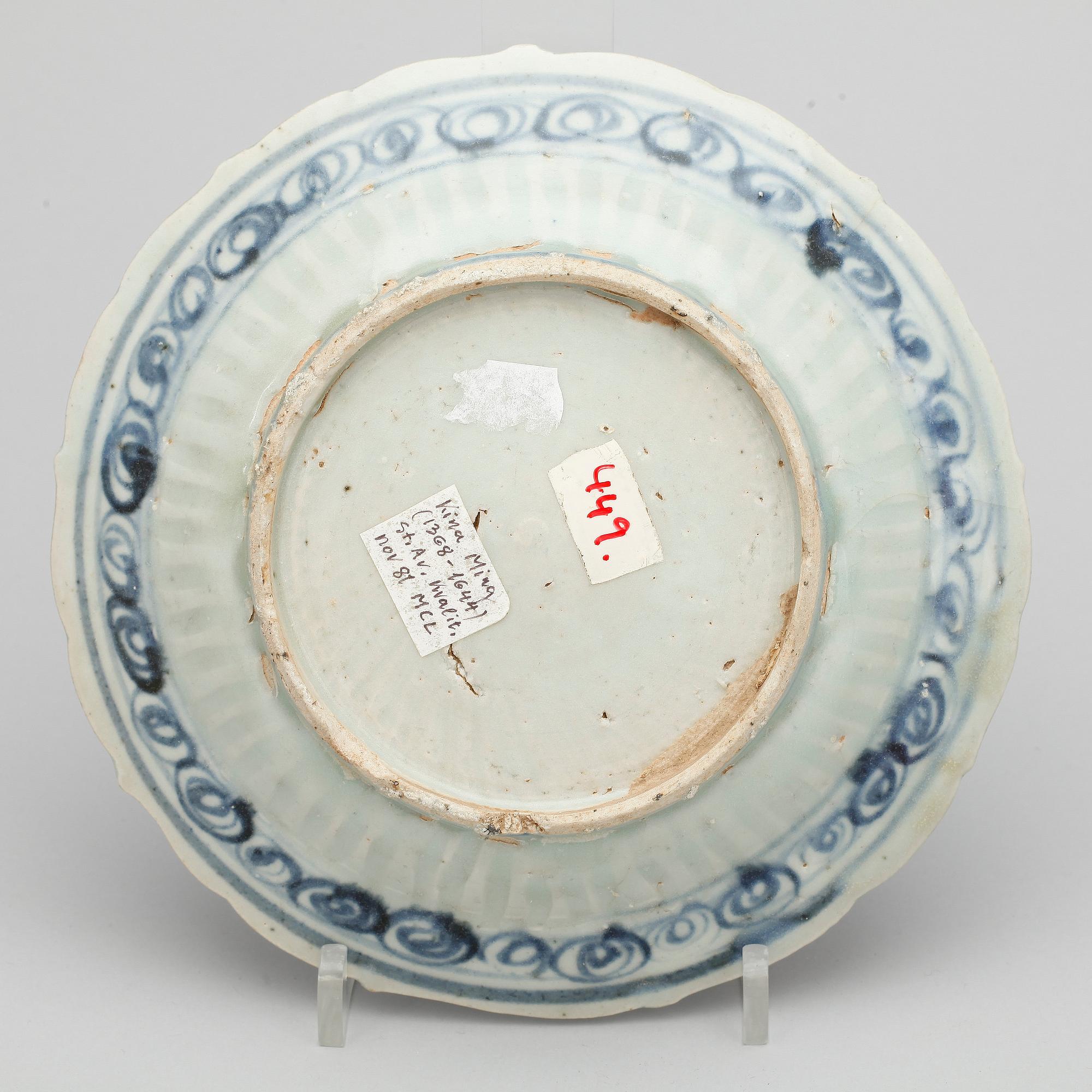FAT, porslin, Kina, Ming dynastin (1368-1643).