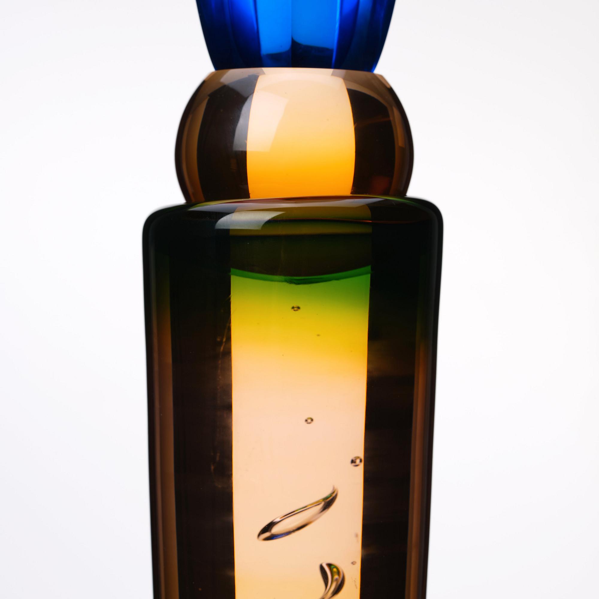 Eva Englund, a unique glass sculpture 'Moder Svea', Muraya, Sweden 1991.