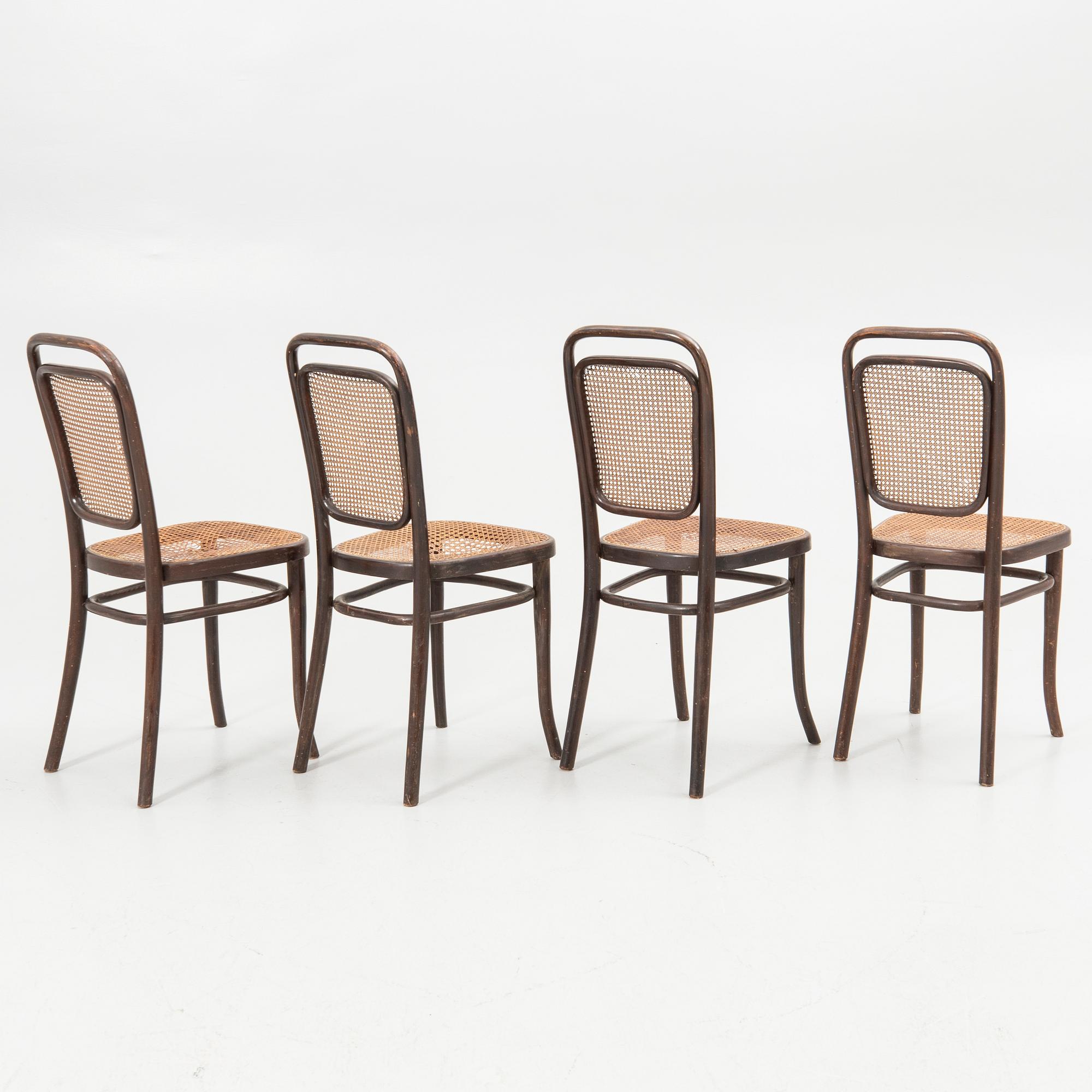 Chairs, 4, Thonet, first half of the 20th century.