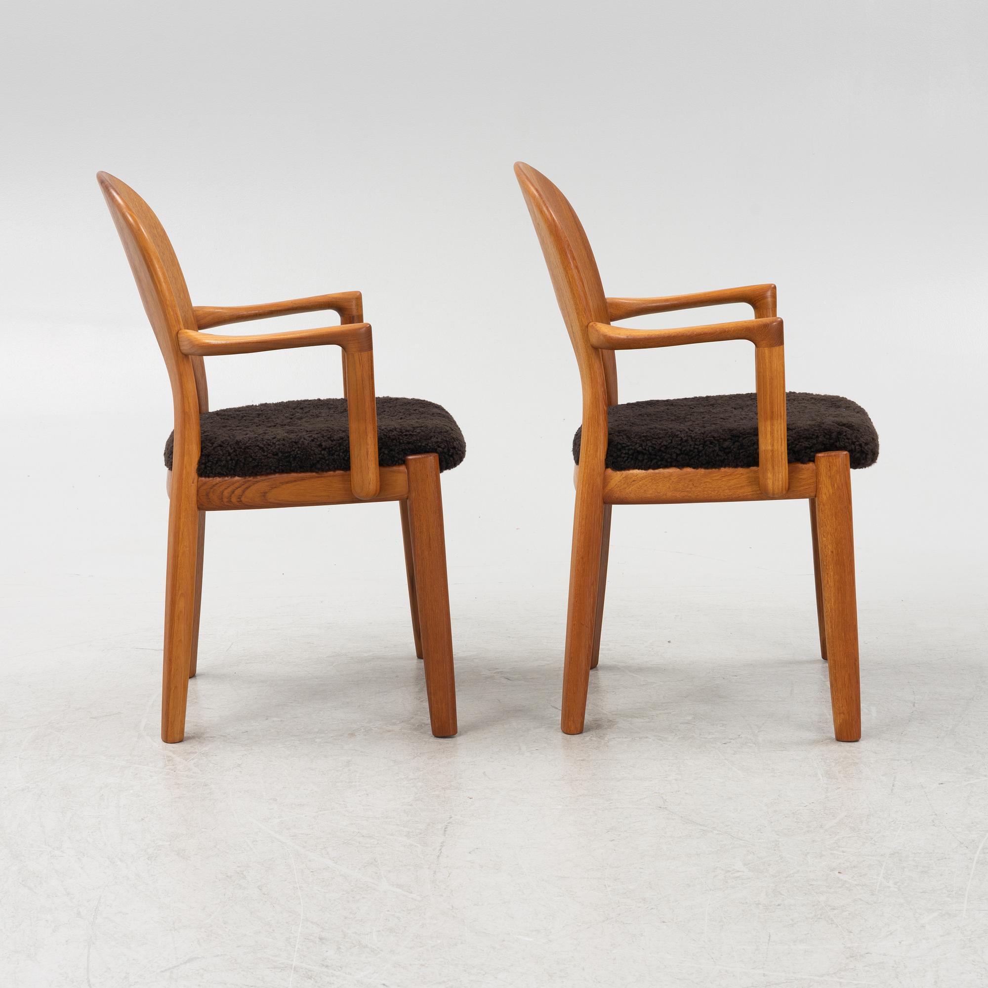 Niels Koefoed, karmstolar, ett par, Danmark, 1960-tal.