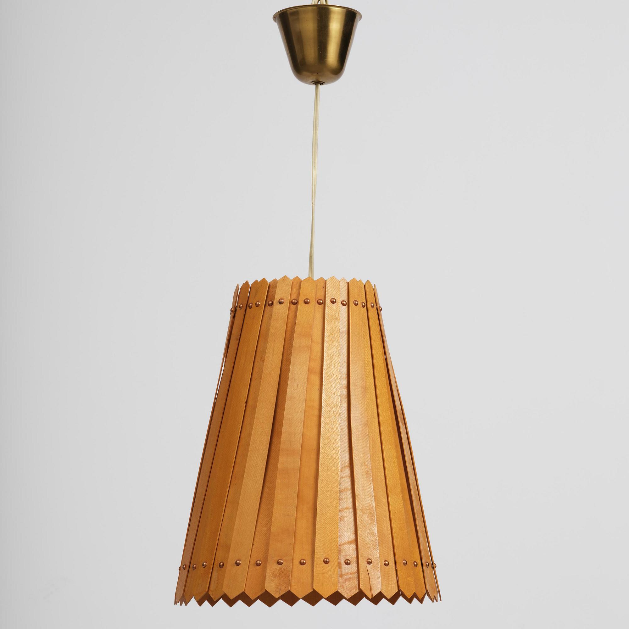 Carl-Axel Acking, & Sven Hesselgren, a "Luxiflax" ceiling lamp, Asea, 1940s.