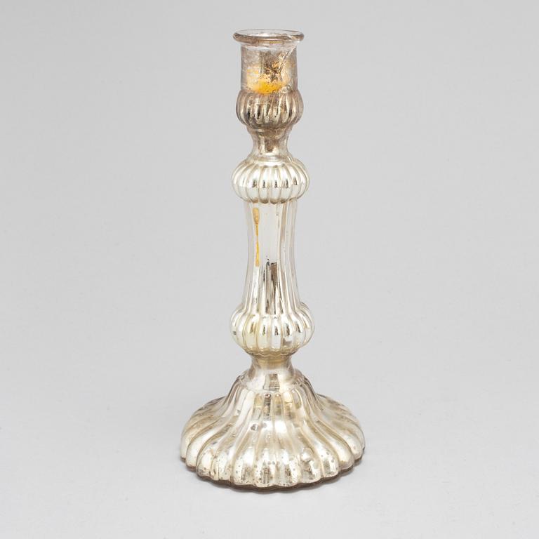 LJUSSTAKE, glas, 1800-tal.