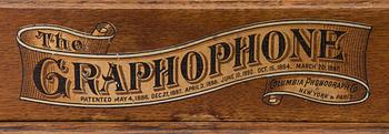 GRAMMOFON, Columbia Graphophone type BS, omkring 1900.