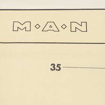 PLANSCH, MAN, Tyskland, 1900-talets mitt.