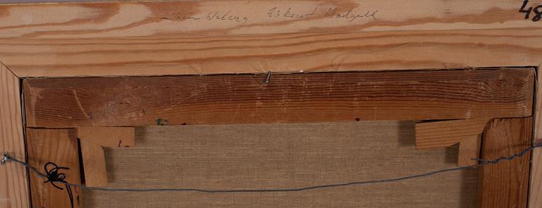 Nisse Zetterberg, "Stilleben med röda blommor".