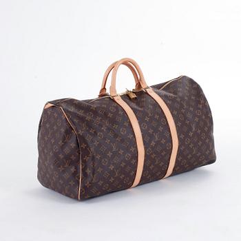 LOUIS VUITTON, a monogram canvas weekendbag, "Keepall 55".