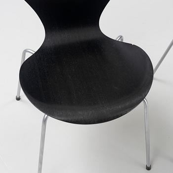 Arne Jacobsen, stolar, 8 st, "Sjuan", Fritz Hansen, Danmark, 1968.